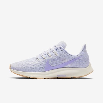 Nike Air Zoom Pegasus 36 - Női Futócipő - Platina/Fehér/Arany/Lila